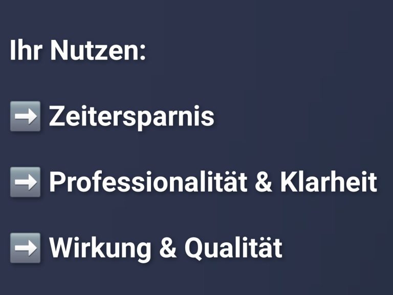 Nutzen Lektorat